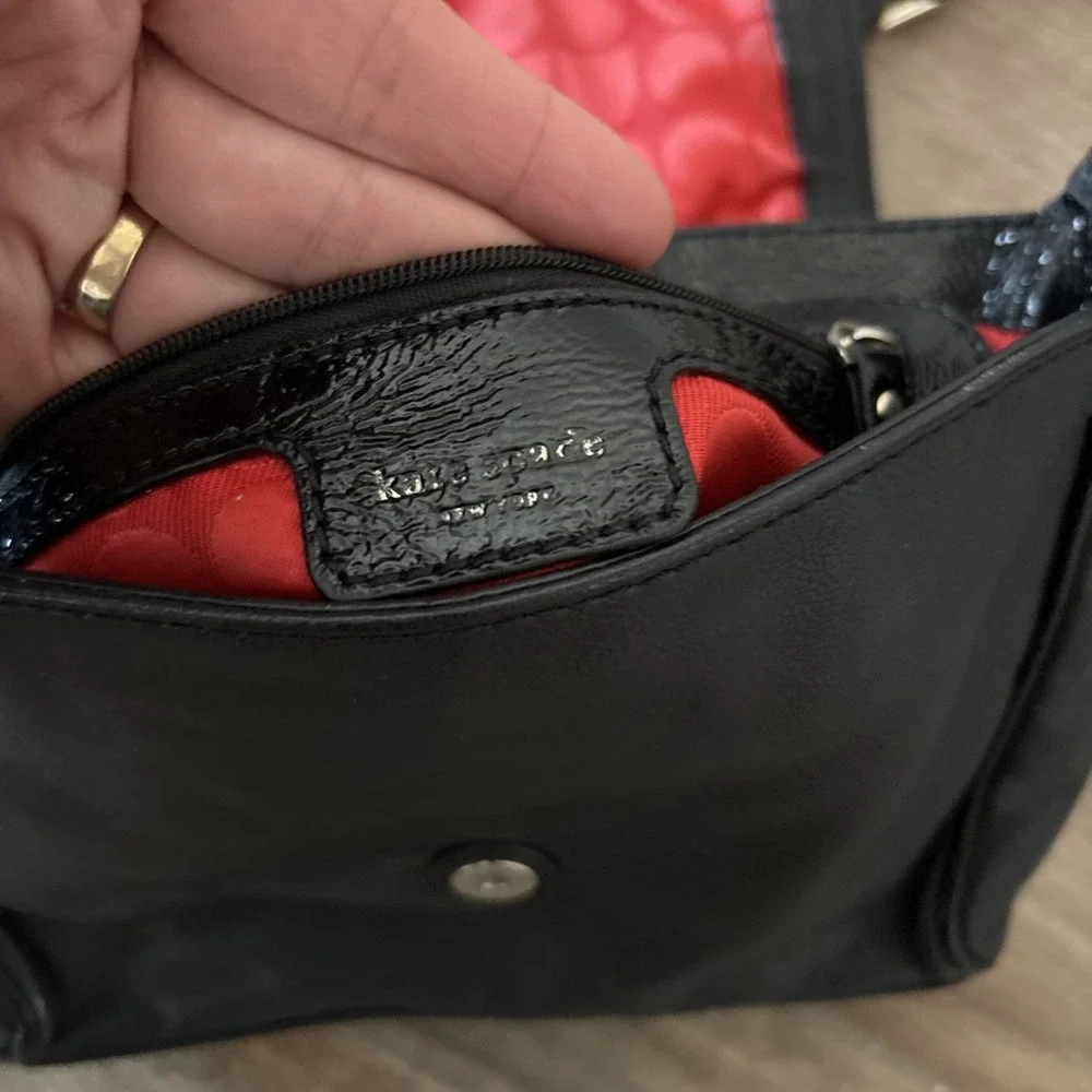 Kate Spade Black Leather Crossbody‎ Women's Bag roland park bag